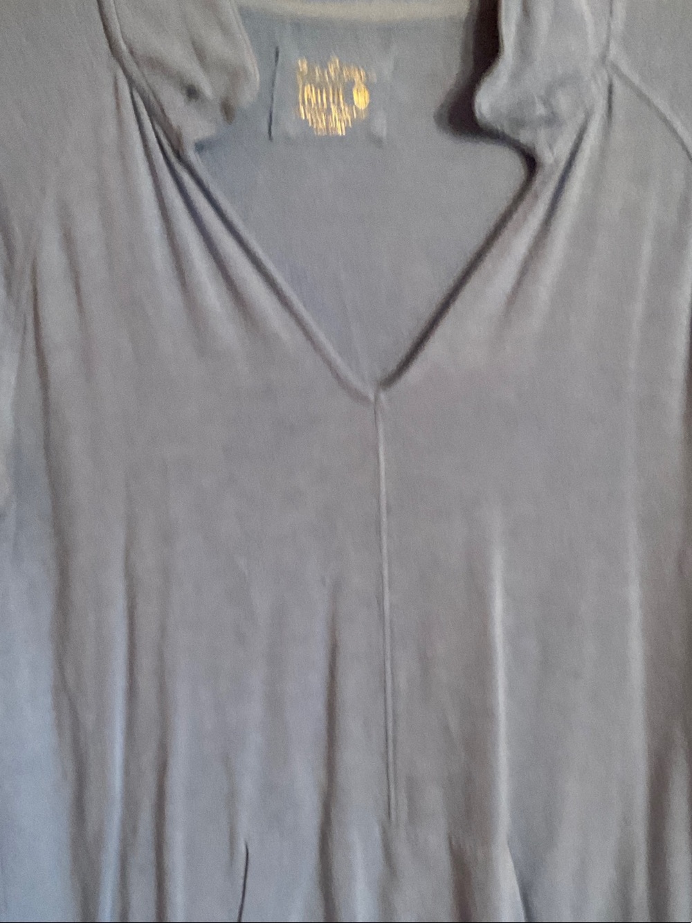 Lilly Pulitzer Light Blue Knit Top with Gold Logo